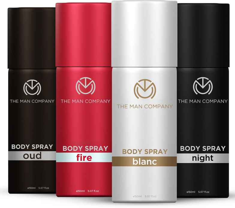 MAN COMPANY Blanc Long Lasting Freshness Deodorant Spray - For Men & Women (600 ml, Pack of 4)