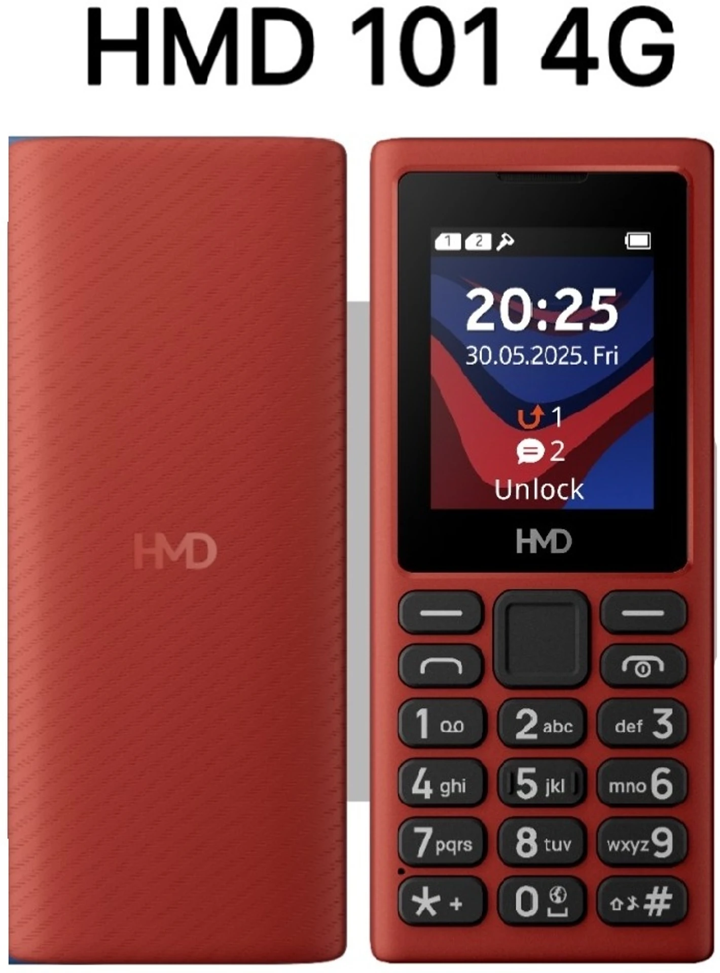 Hmd 101 4G Feature Phone With Cloud Phone Apps, Type C Fast Charging 20