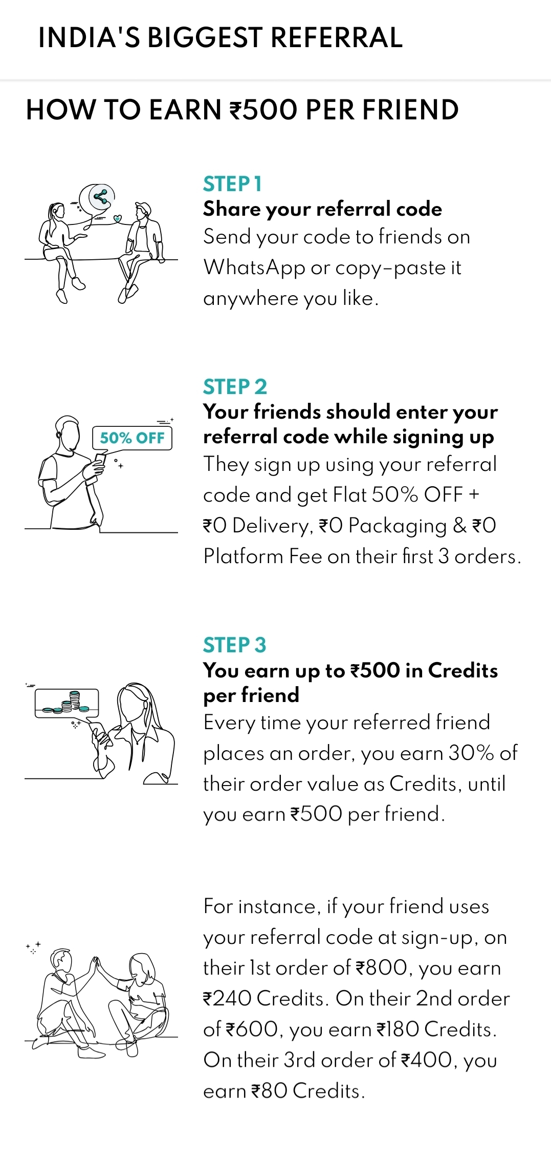Eatclub Referral Code - Earn Upto Rs500 Per Friend 7