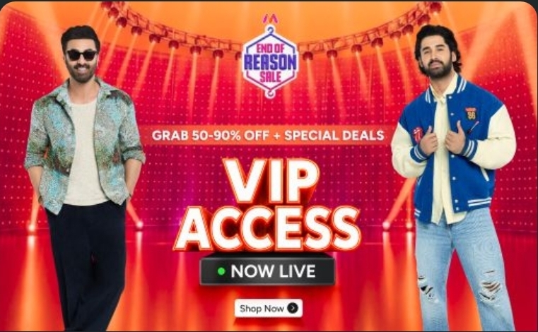 Myntra VIP gates for End Of Reason Sale are officially open