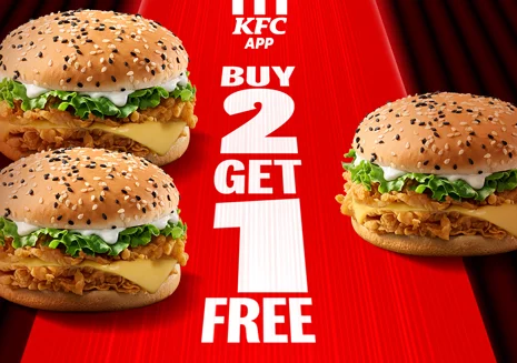 KFC BOGO Offer - Buy 1 Get 1 Free on 8 pcs or 4 pcs