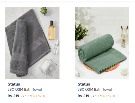 Aroma Bath Towels - Upto 80% Off 2
