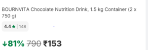 Bournvita Chocolate Nutrition Drink 1.5 Kg Container (2 X 750 G) 4 Bournvita Chocolate Nutrition Drink 1.5 Kg Container (2 X 750 G) 3