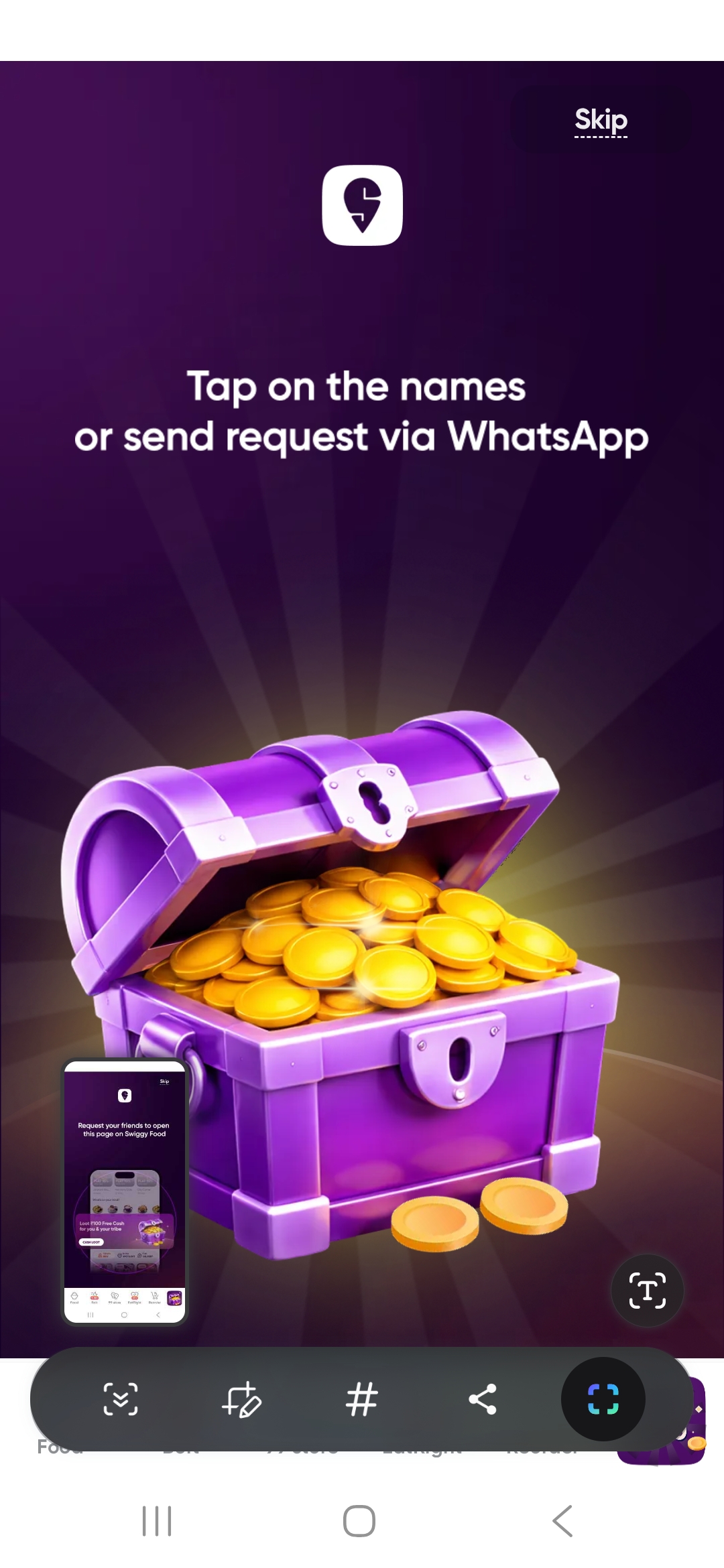 Swiggy Cash Loot - Loot Upto ₹100 Free Cash Instantly! 7 Swiggy Cash Loot - Loot Upto ₹100 Free Cash Instantly! 6
