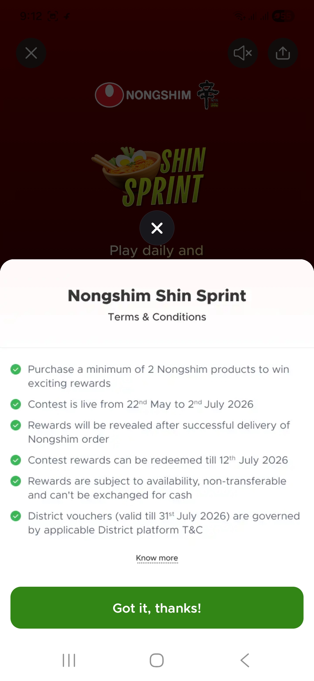 Blinkit Nongshim Shin Sprint – Play &Amp; Win Rewards 8 Blinkit Nongshim Shin Sprint – Play &Amp; Win Rewards 7