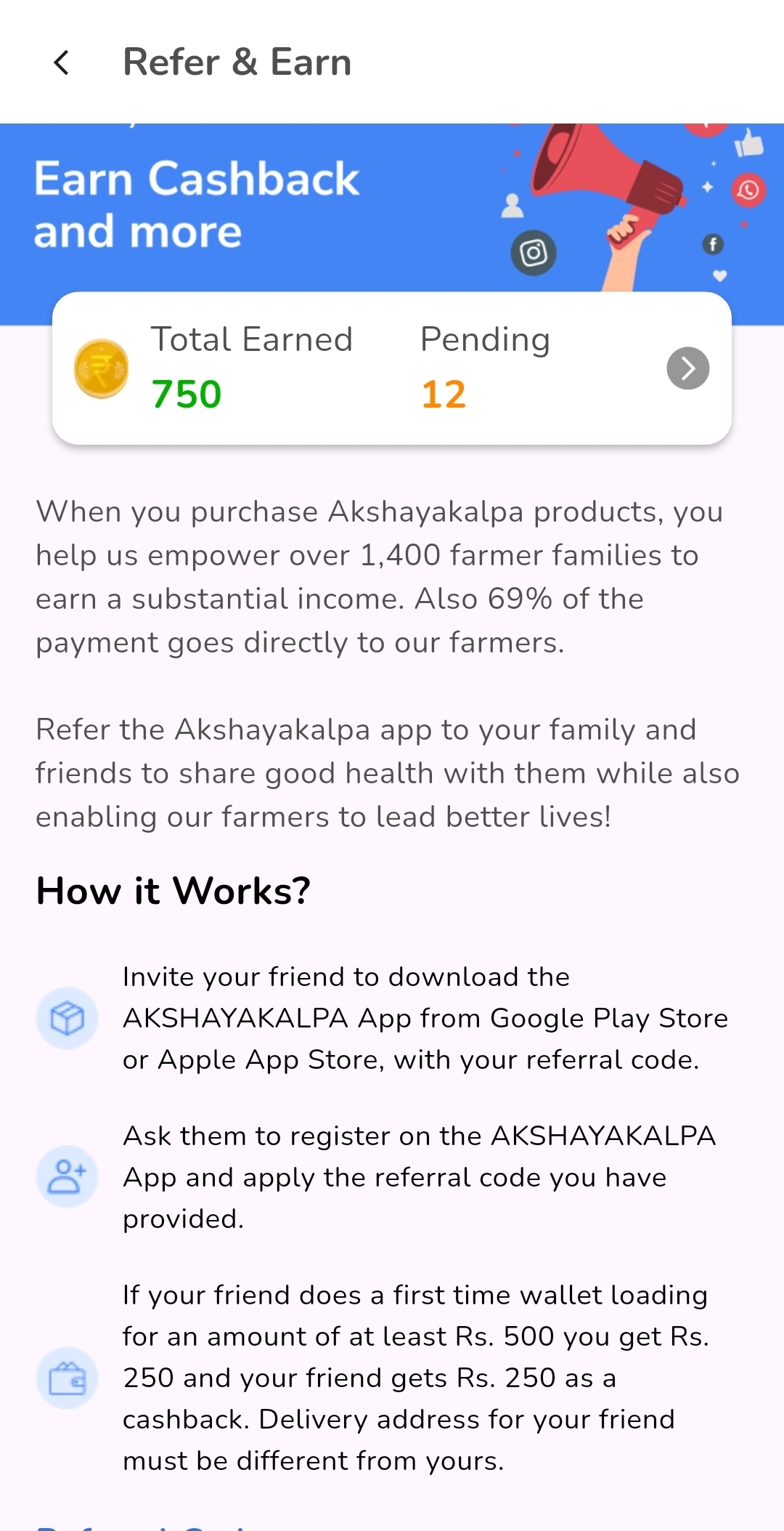 Akshayakalpa Refer And Earn - Get Rs250 As Cashback 4 Akshayakalpa Refer And Earn - Get Rs250 As Cashback 3