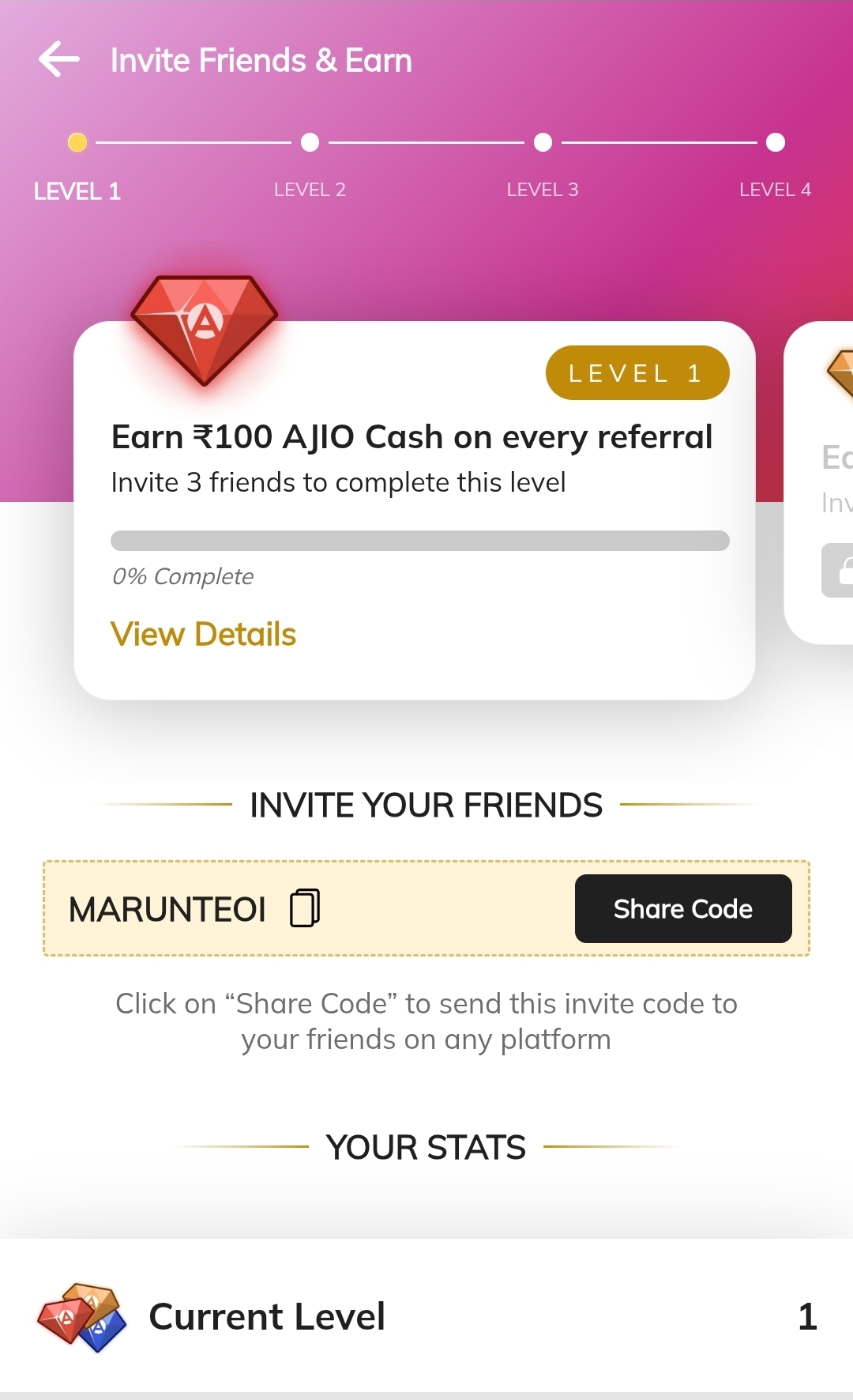 Ajio Refer And Earn - Get Rs100 Ajio Cash Off On Your First Order 4 Ajio Refer And Earn - Get Rs100 Ajio Cash Off On Your First Order 3