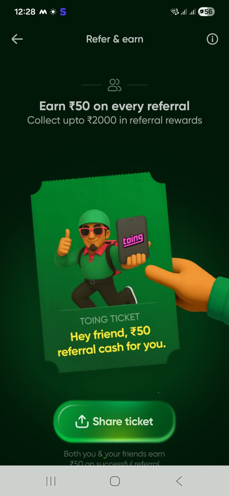 Swiggy Toing Referral Code - Get Rs50 Off + Earn Each Refer 6 Swiggy Toing Referral Code - Get Rs50 Off + Earn Each Refer 5