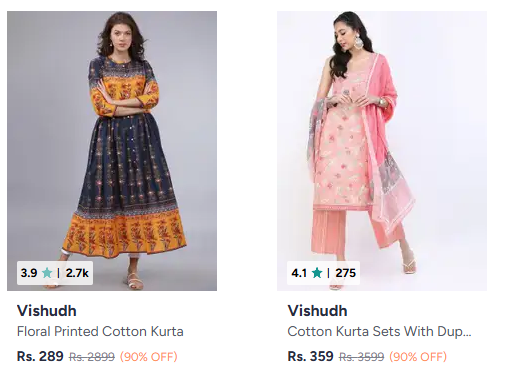 Vishudh Clothing - upto 90% off