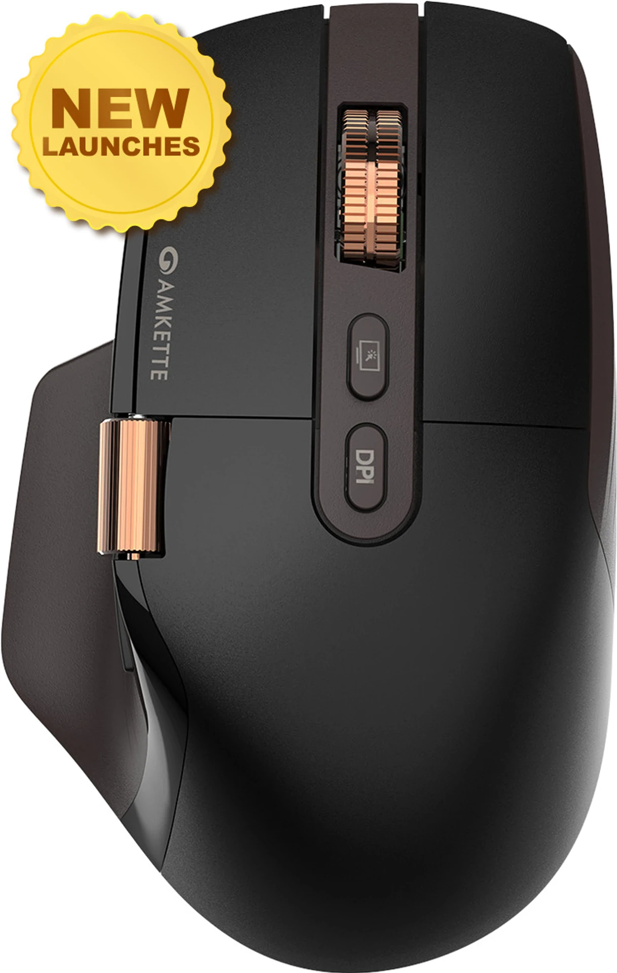 Amkette Xs Series Flow 2 Speed 8000 Dpi Rechargeable Ergonomic Optical Mouse 1