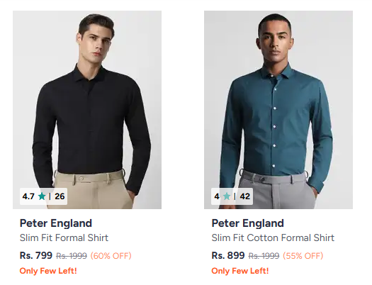 Peter England Formal Shirts For Men - Up To 60% Off 8