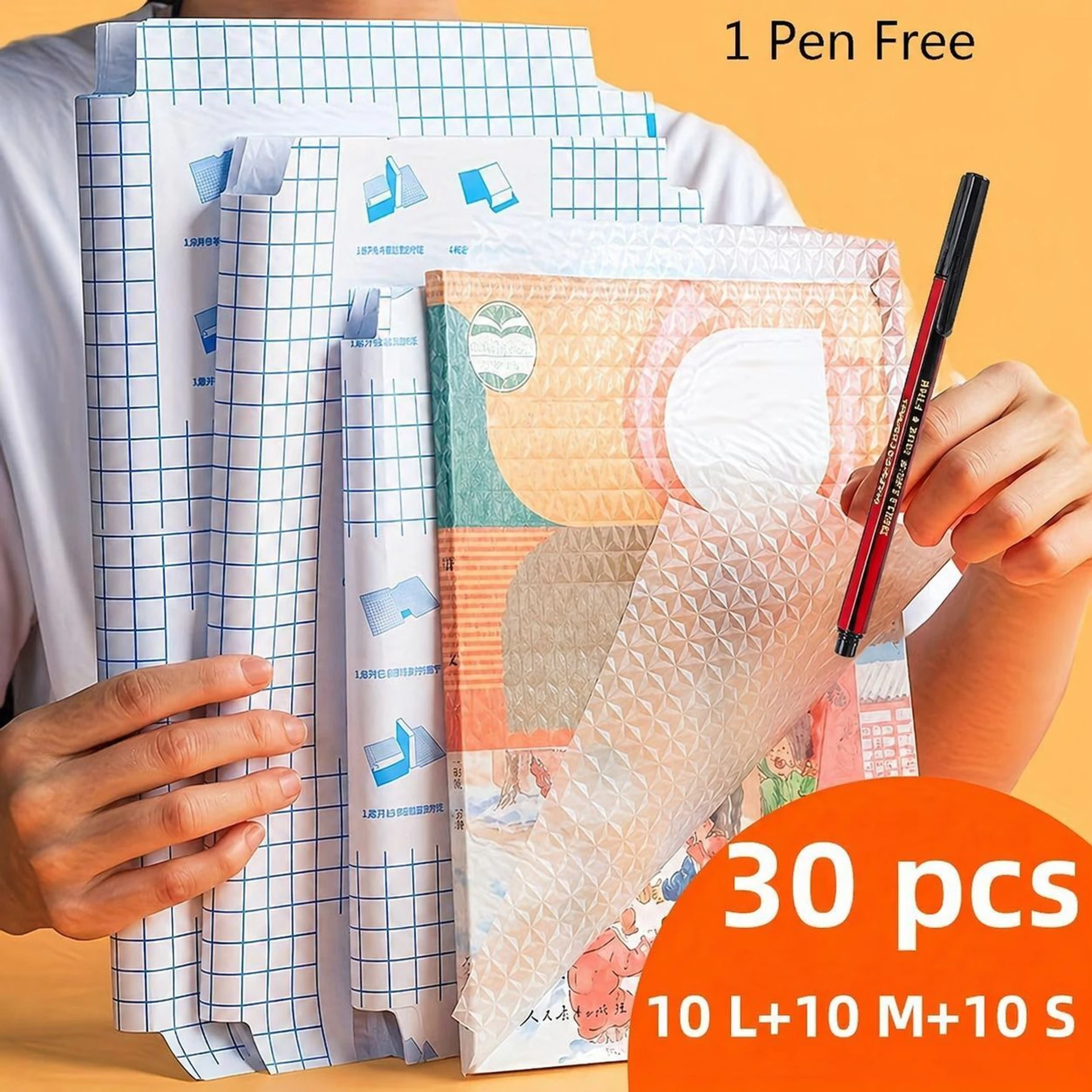 Zivini Book Cover Book Binding Cover 30 Pcs 10 Piece Of Each Size 1