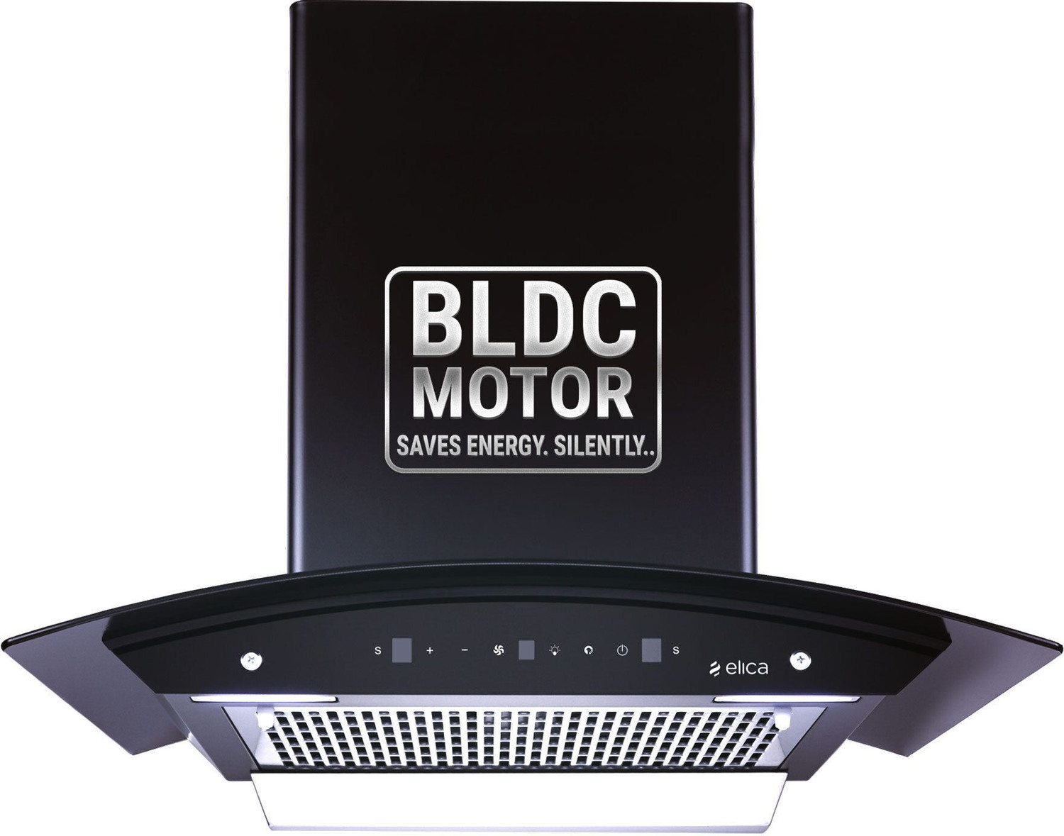 Elica Wdfl 600 Bldc Hac Ltw Ms Nero 1500 Cmh 60 Cm Curved Glass 60 Cm | Bldc Motor | 15 Years Motor Warranty|Heat Autoclean| Gesture Control| Filterless|Powerful Suction | Low Noise Auto Clean Chimney 1