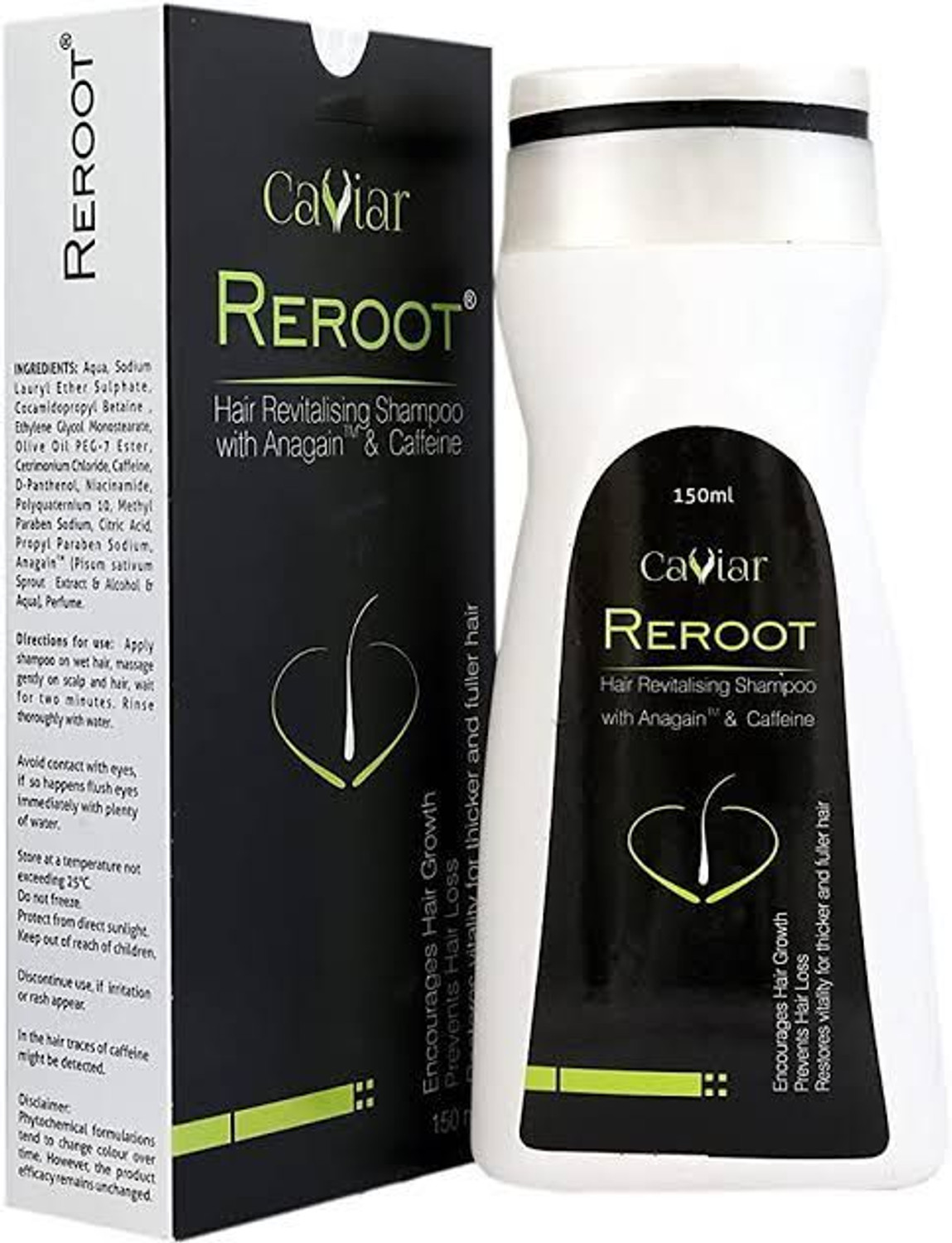 REROOT HAIR REVITALISING SHAMPOO WITH ANAGAIN AND CAFFEINE
