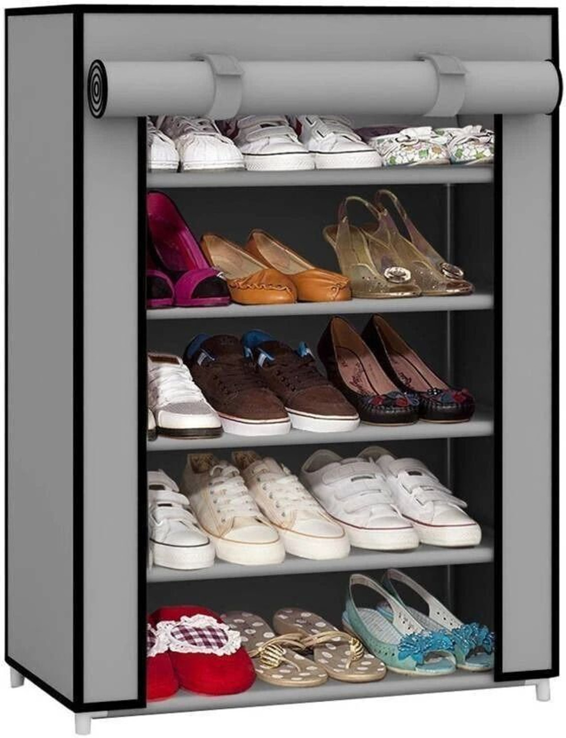 aks groups chappal stand & slippers stand for home collapsible Plastic Shoe Stand