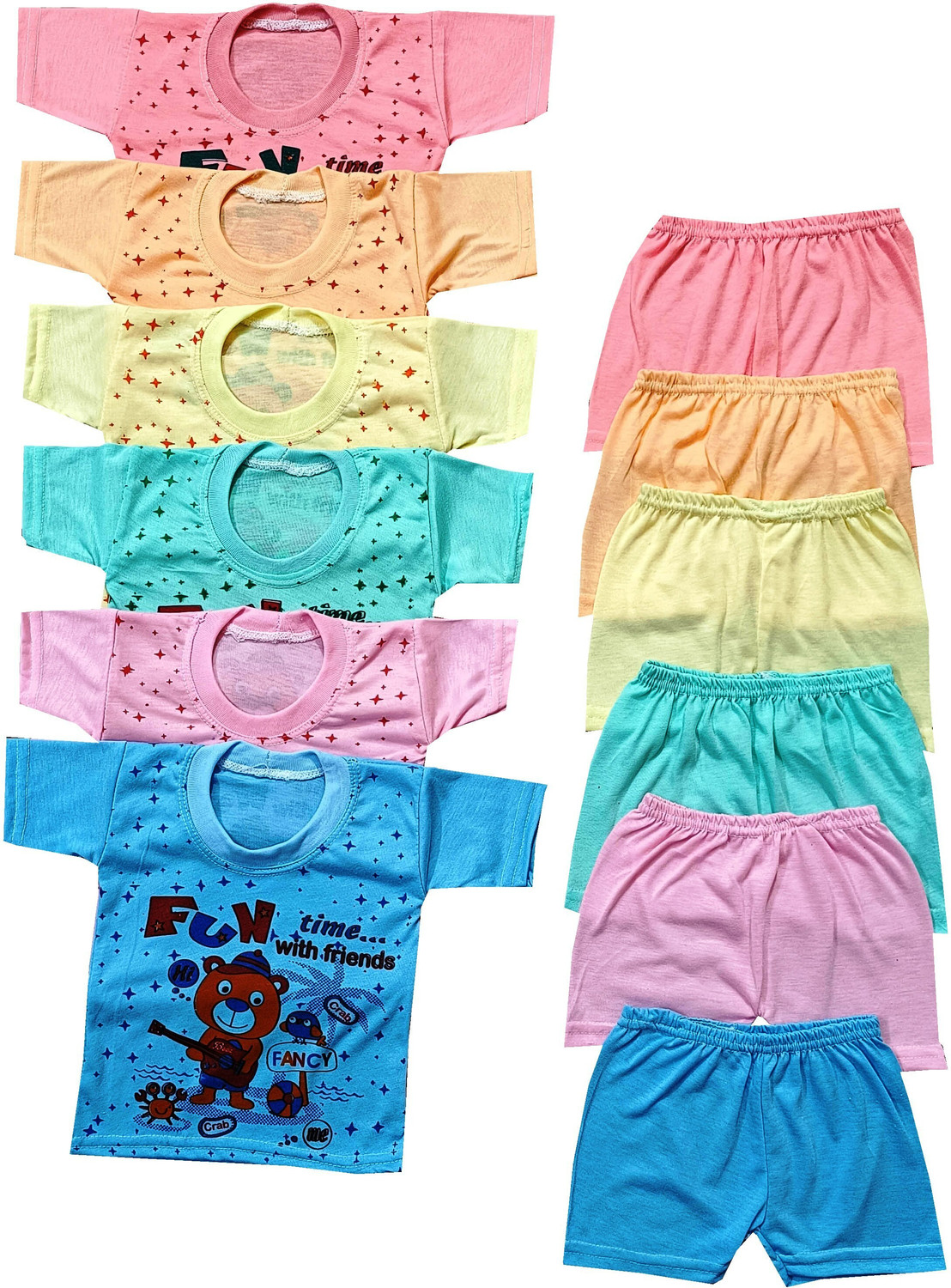 Houseofcommon Kids Nightwear Baby Boys &Amp; Baby Girls Printed Cotton Blend 1