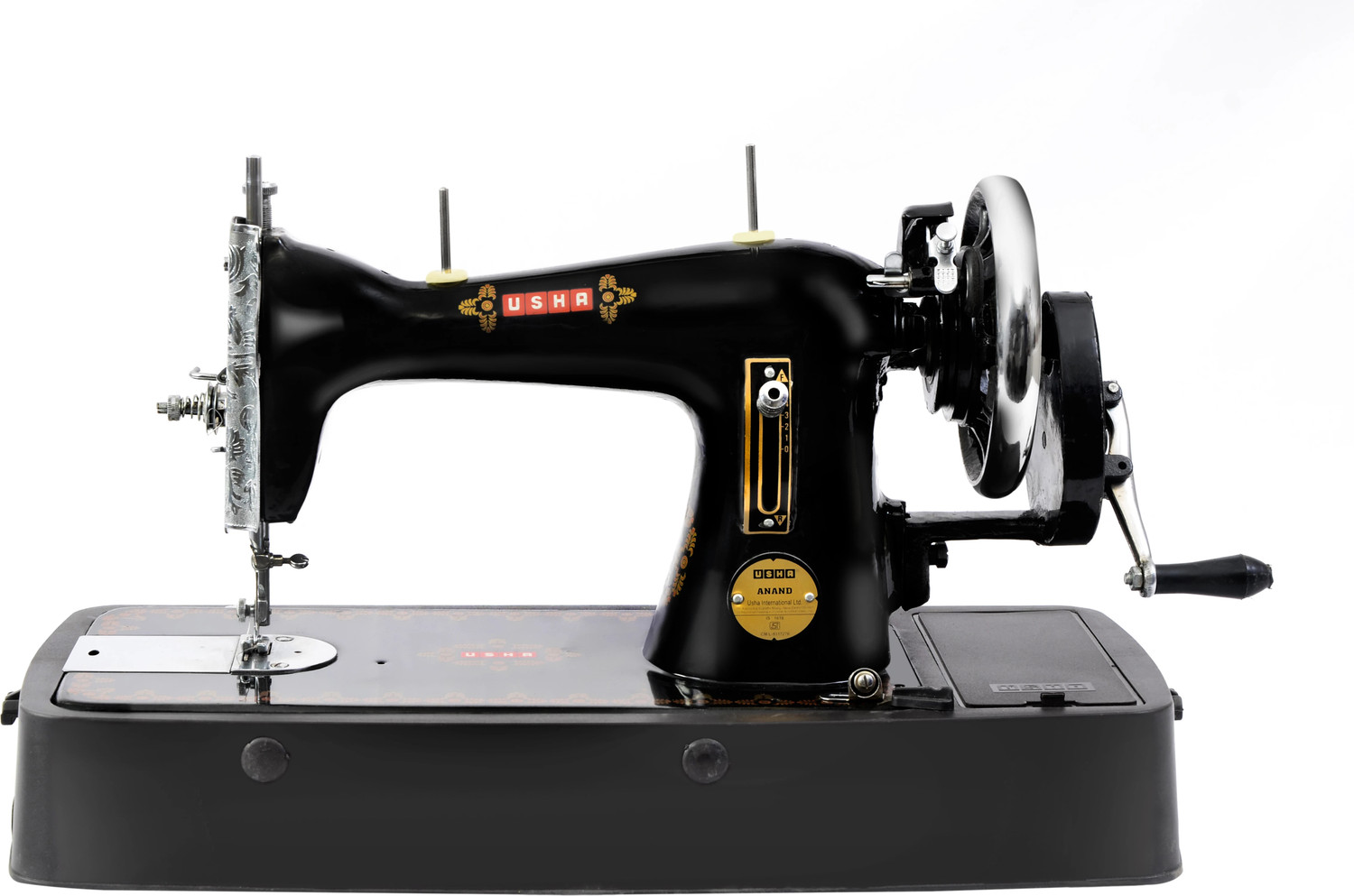 Usha Anand Composite H Manual Sewing Machine 1 Built-In Stitches 850 Spm 2 Year Warranty Black 5
