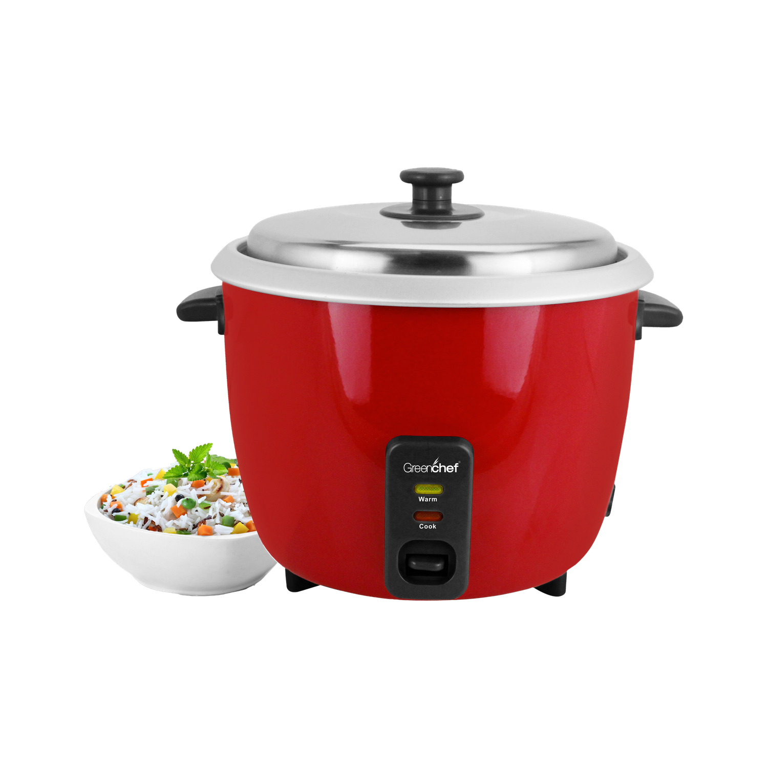 Greenchef Carlo Ace Single Pot Electric Rice Cooker With Steaming Feature 1