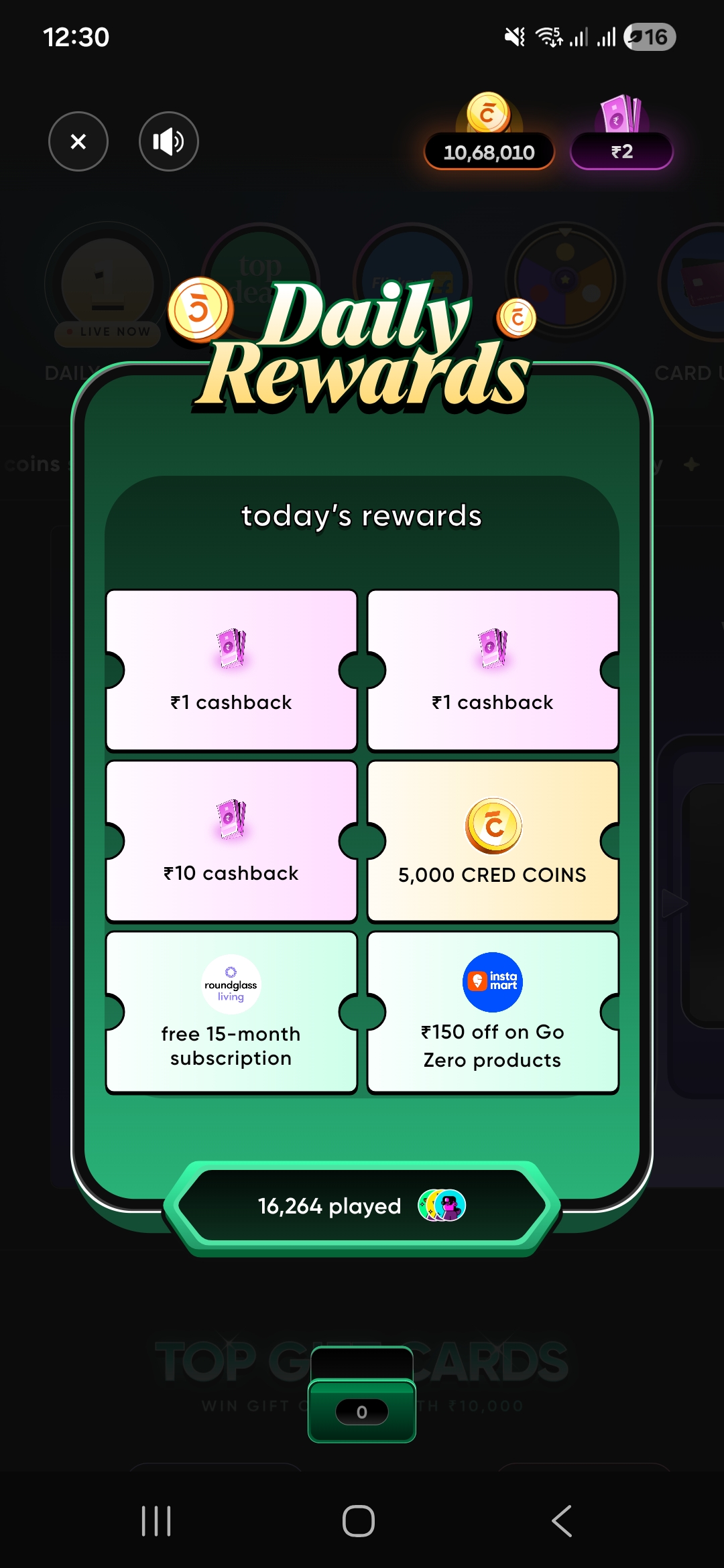 CRED Gift Card Deals of the Day : Daily Rewards - 08 June 2026 CRED Gift Card Deals of the Day : Daily Rewards - 08 June 2026