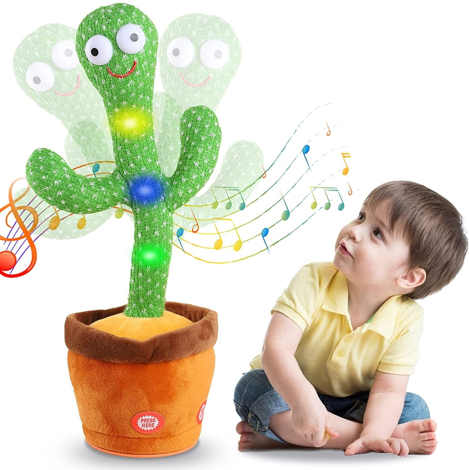 Onshhm Dancing Cactus Toy Talking Cactus Toys for baby talking parrot Kids Toys