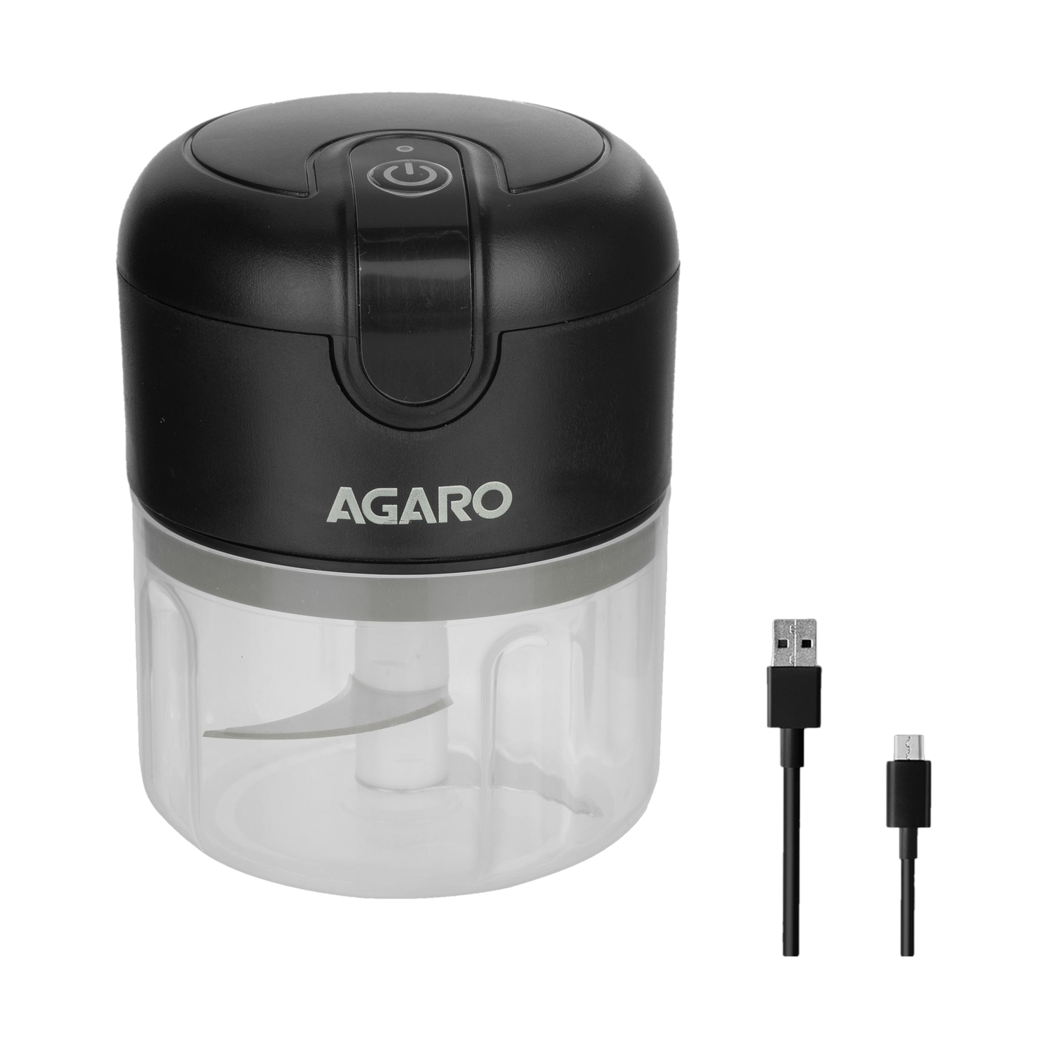 Agaro Elite Rechargeable Mini Electric Chopper, 250 Ml, One Touch Operation Electric Vegetable &Amp; Fruit Chopper 1