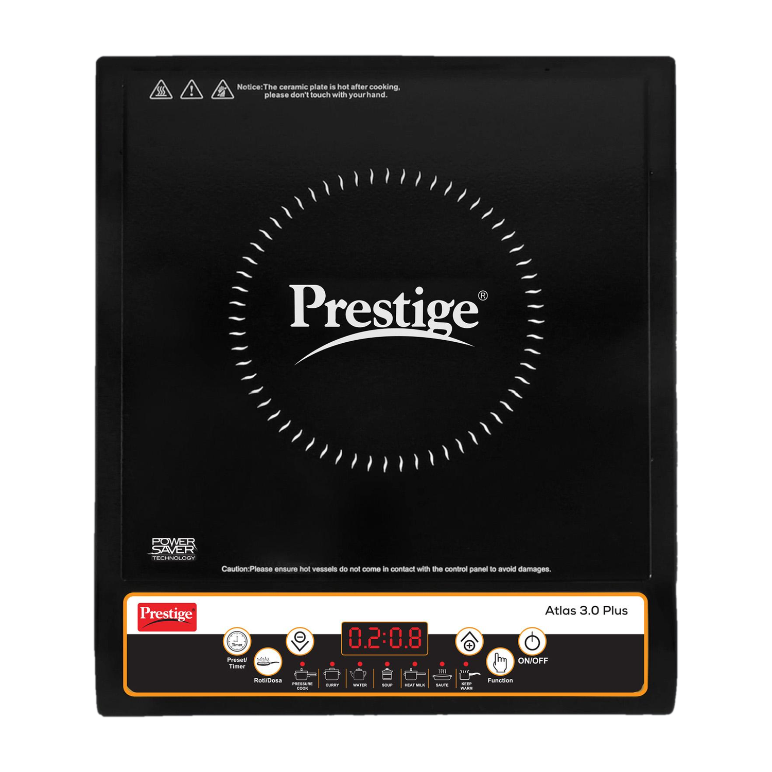Prestige 1600 W Induction Cooktop Push Button 1