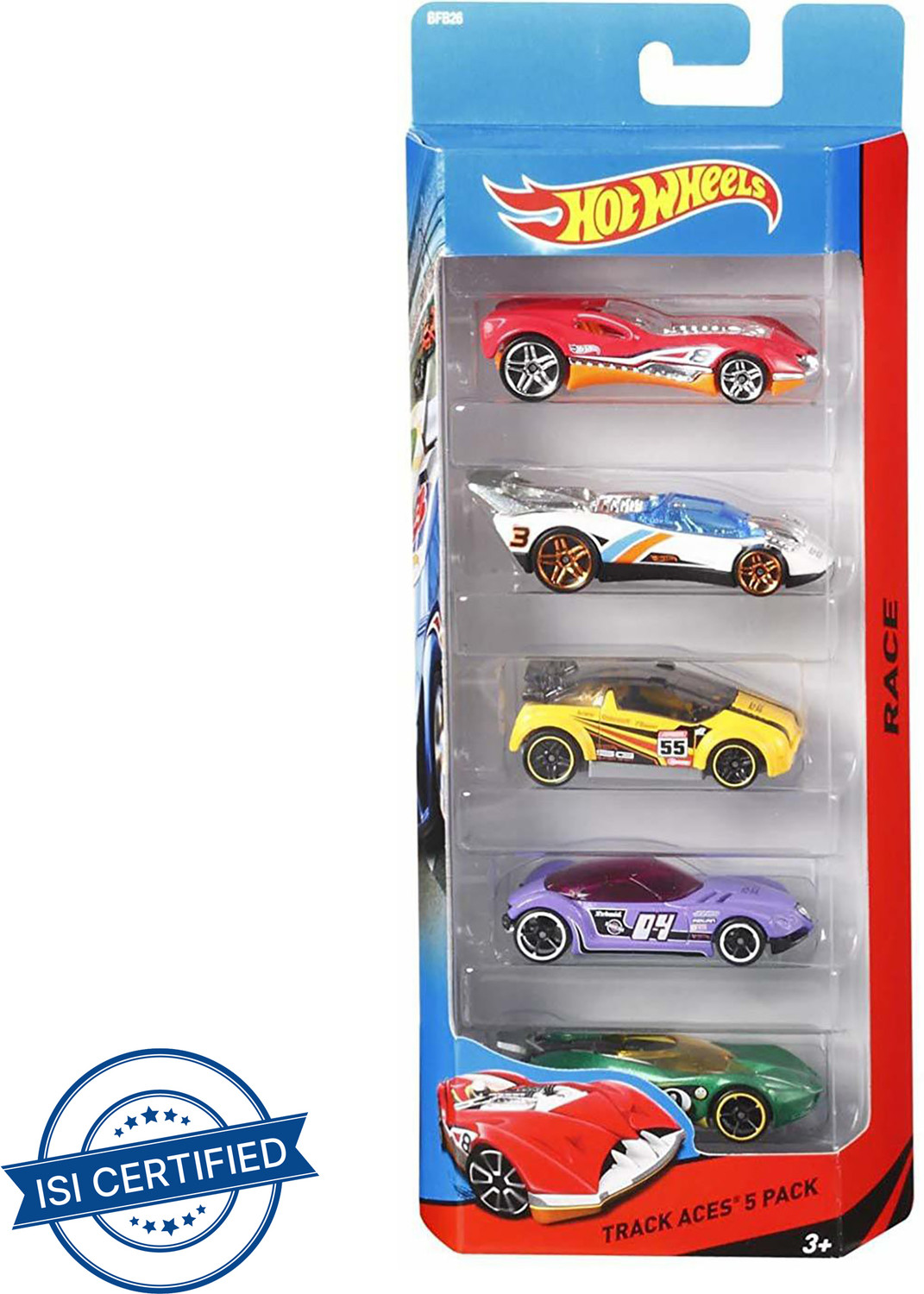 HOT WHEELS 5 car gift pack