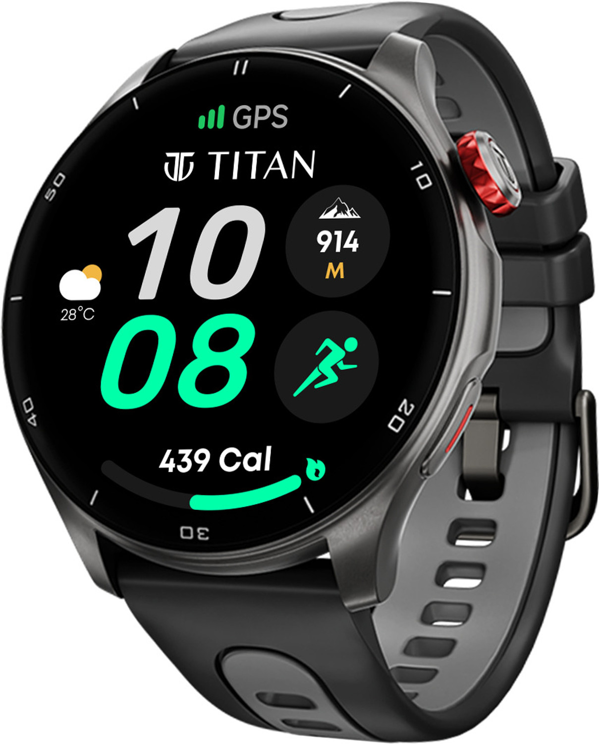Titan Celestor|India'S Most Accurate In-Built Gps |Altimeter|Barometer|Compass|Strava Smartwatch 1