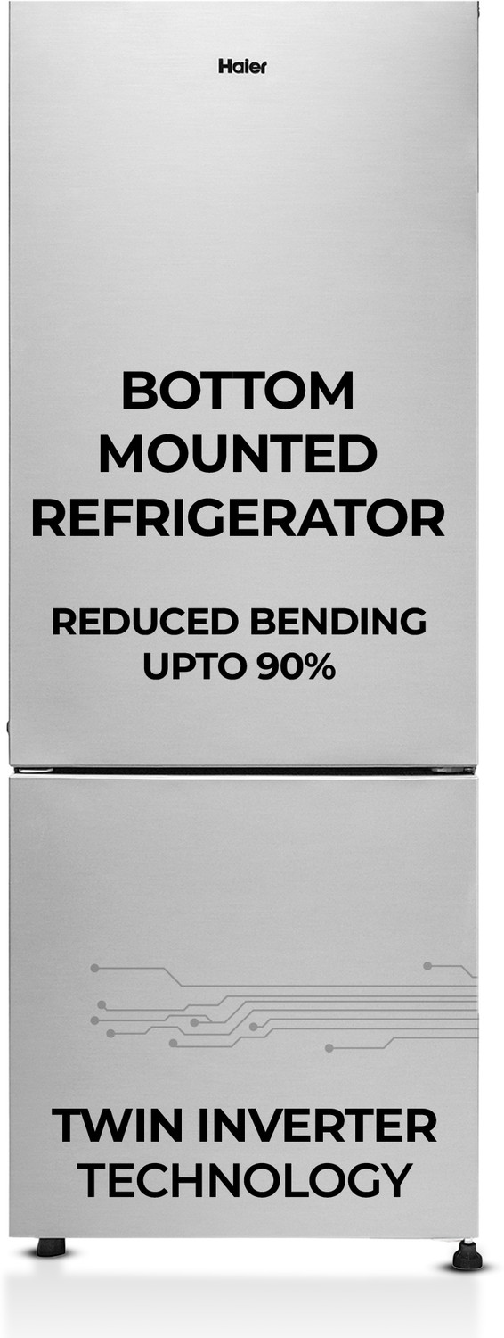 Haier 300 L Frost Free Double Door Bottom Mount 2 Star Refrigerator with 1 hour Icing