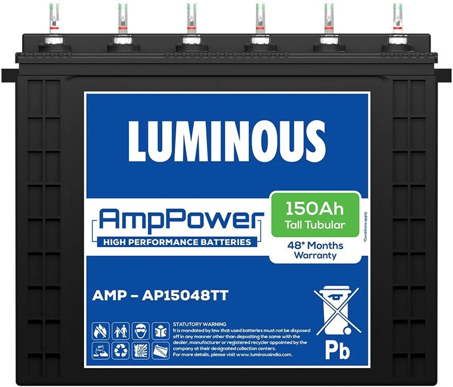 Luminous 48 Months Warranty Tubular Inverter Battery 1