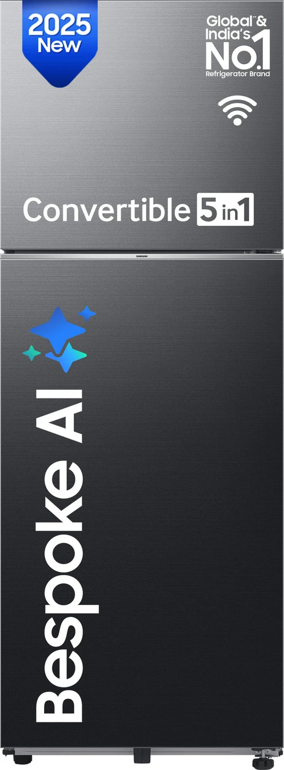 Samsung 330 L Frost Free Double Door 3 Star Convertible Refrigerator with 5-in-1, Digital Inverter, WiFi Enabled Bespoke AI