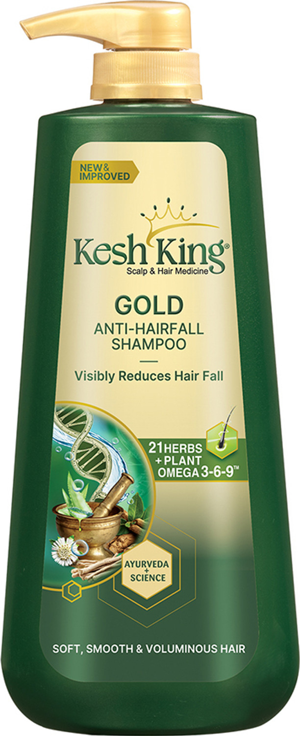 Kesh King Gold Anti Hairfall Shampoo, For Soft, Smooth and Voluminous Hair