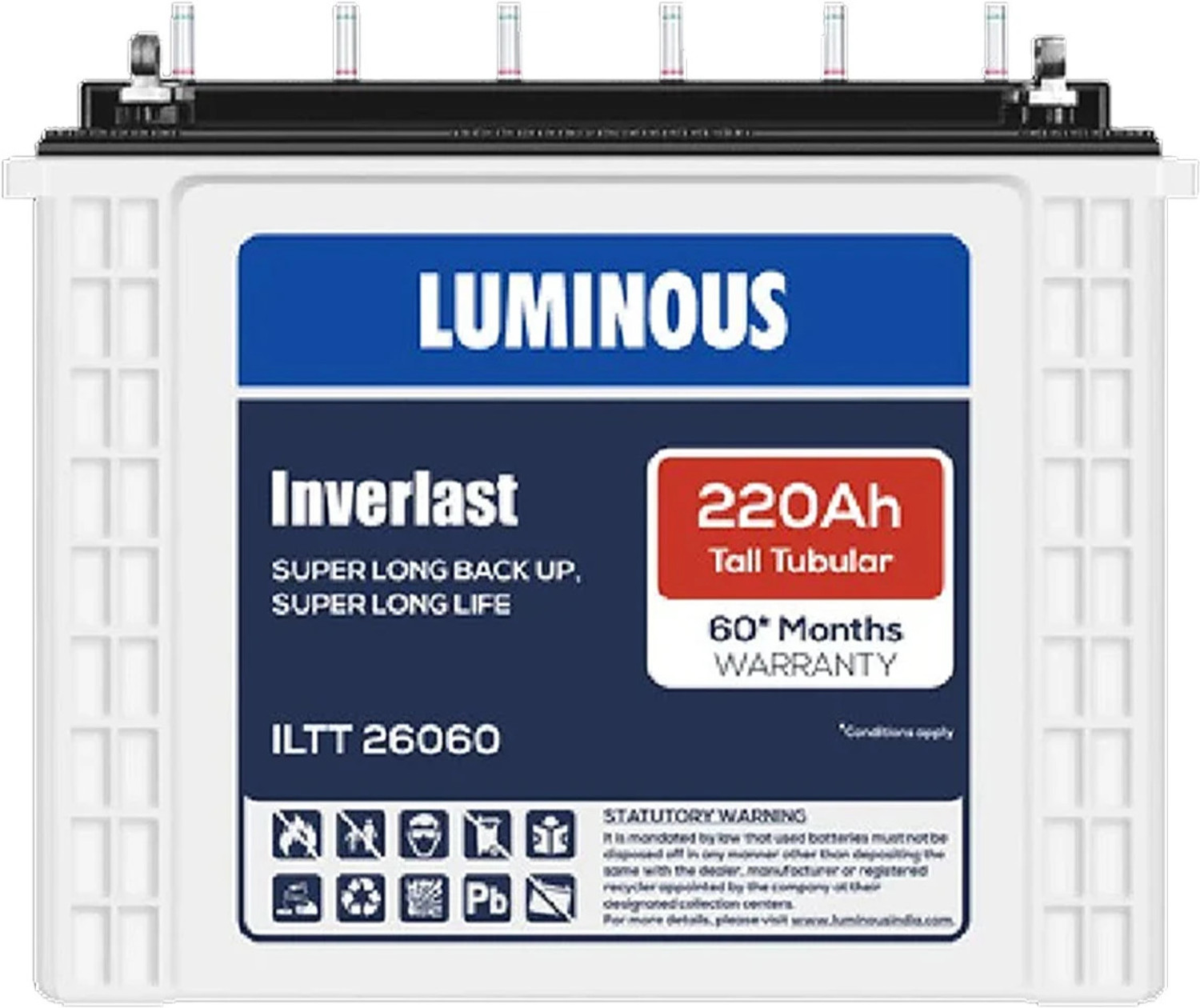 Luminous 60 Months Warranty Tubular Inverter Battery 9