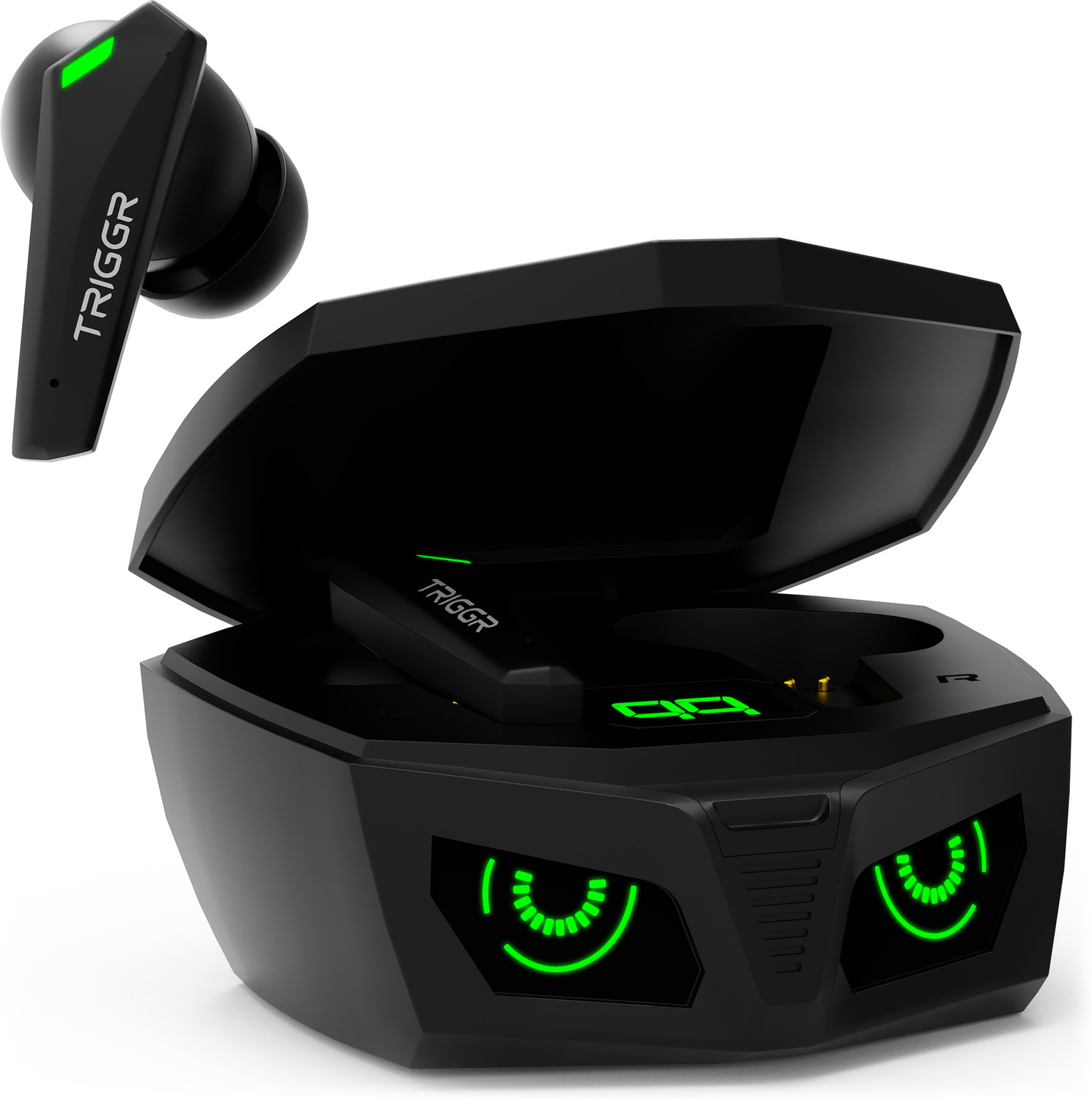 Triggr Kraken X1 With Battery Display, 40Ms Latency, Quad Mic Enc, 40 Hr, V5.3 Bluetooth Gaming 1