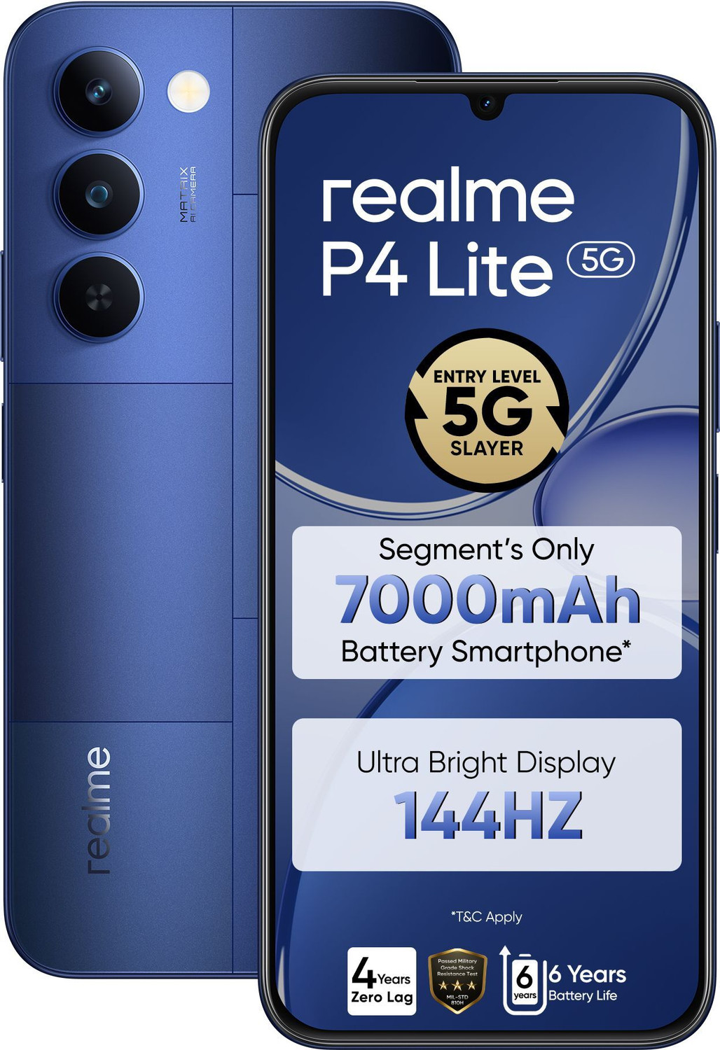 Realme P4 Lite 5G (Mosaic Blue, 64 Gb) 1