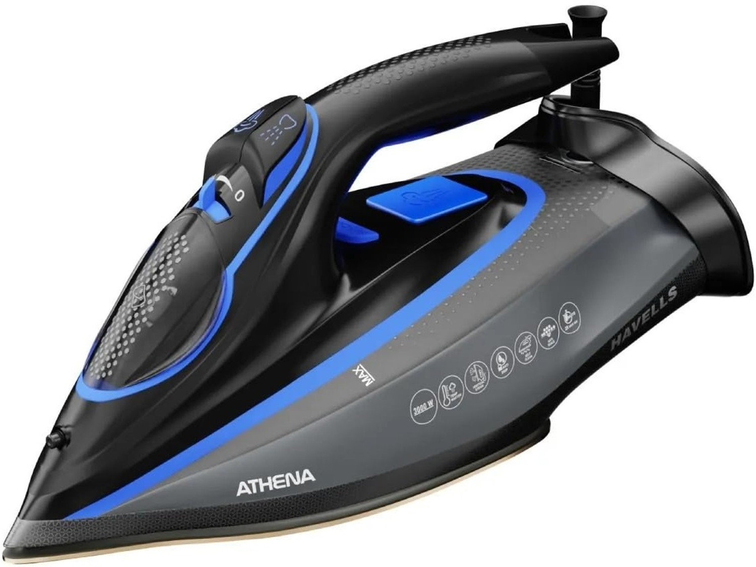 Havells Athena Steam Iron With Smart I Sense Technology(No Fabric Burn) 3000 W Steam Iron 1
