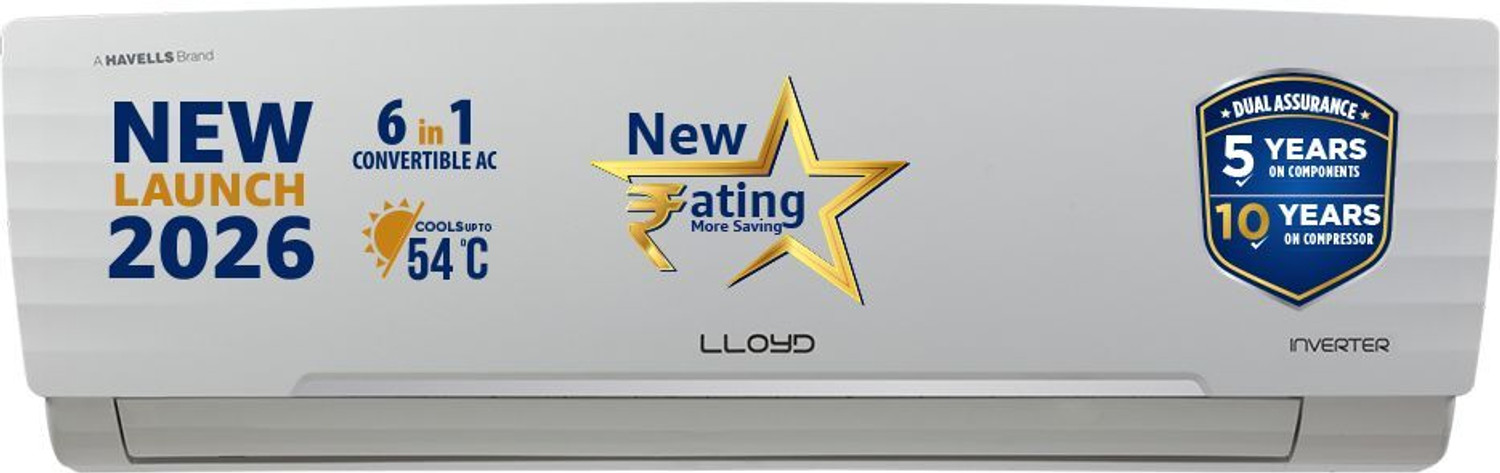 Lloyd 2026 Model 1 Ton 5 Star Split Inverter Ac 1