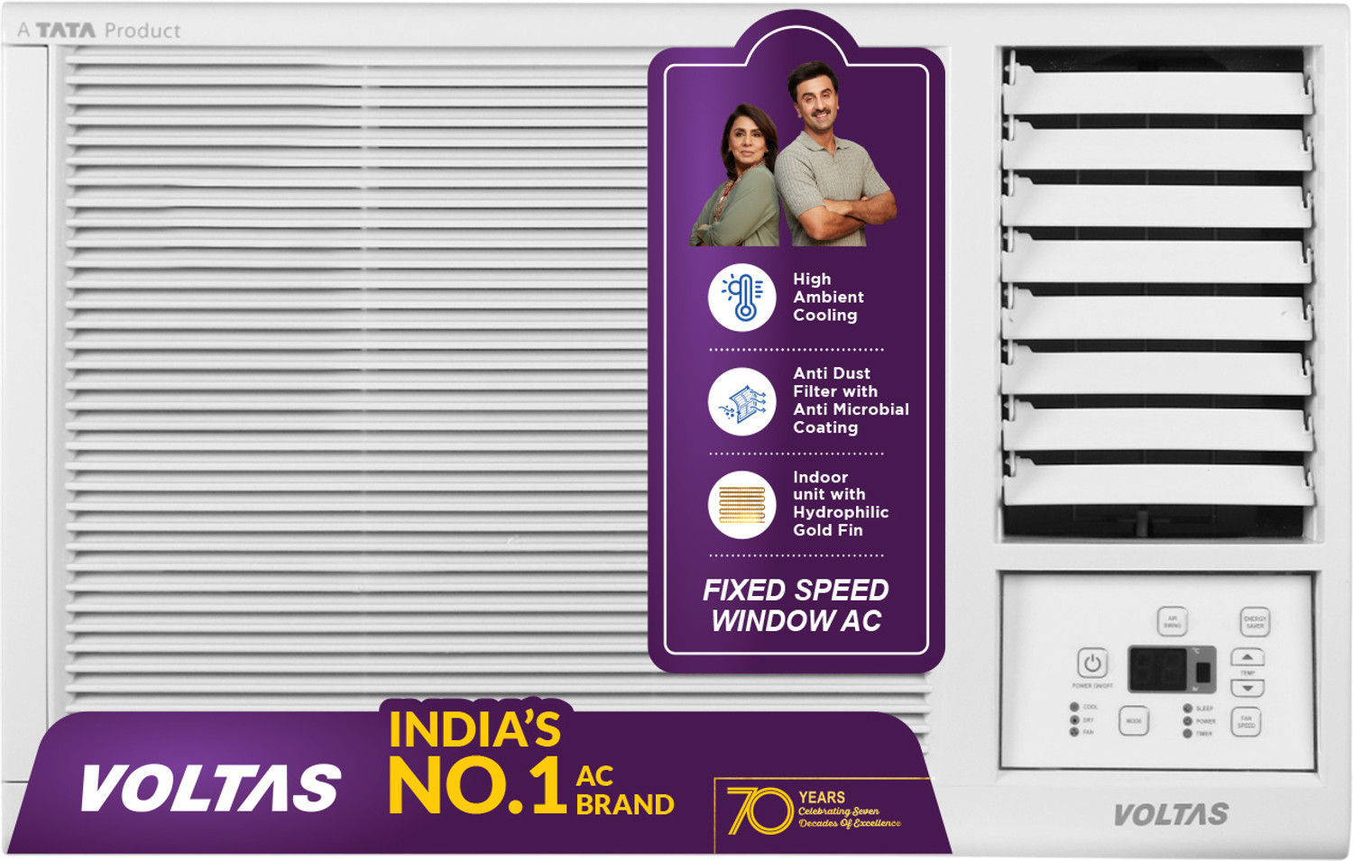 Voltas 2026 Model 1 Ton 2 Star Window Fixed Speed Ac 1