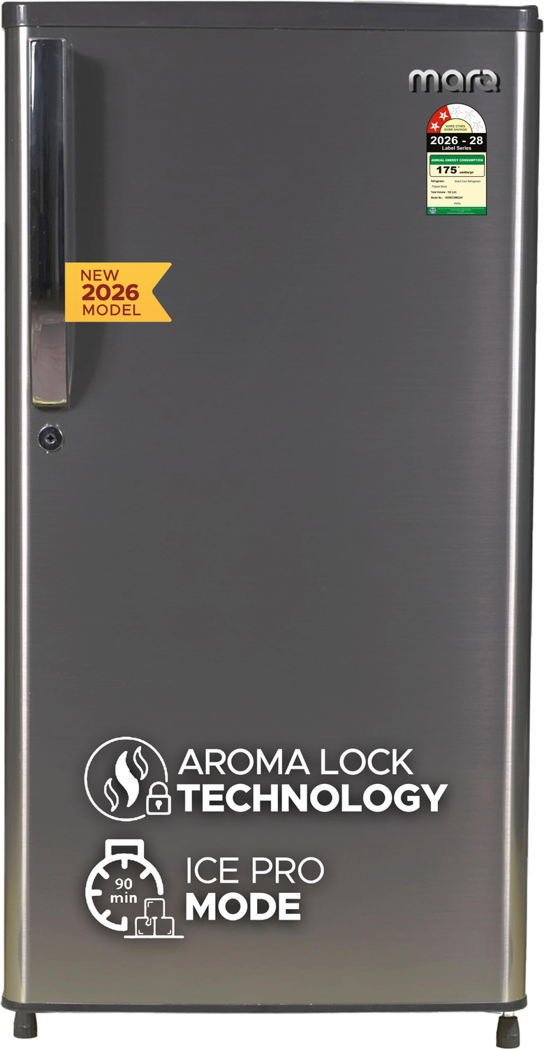 Marq By Flipkart 183 L Direct Cool Single Door 2 Star Refrigerator With Toughened Glass Shelves And Large Vegetable Basket 1