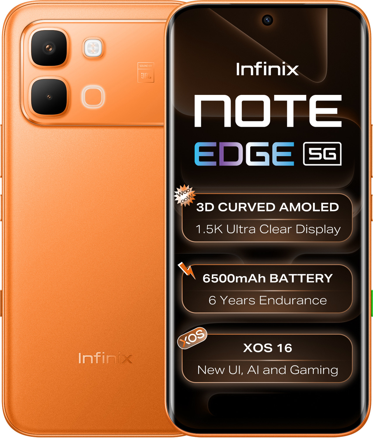 Infinix Note edge (Solar Orange, 128 GB)