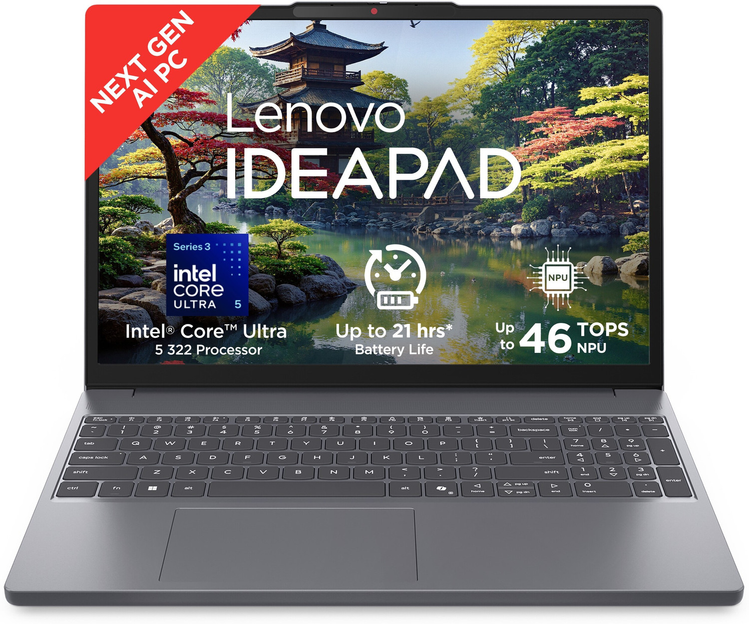 Lenovo Ideapad Slim 3 (Gen 11) Next-Gen Ai Pc Intel Core Ultra 5 Series 3 322 - (16 Gb/512 Gb Ssd/Windows 11 Home) Ideapad Slim 3 15Iph11 Thin And Light Laptop 1
