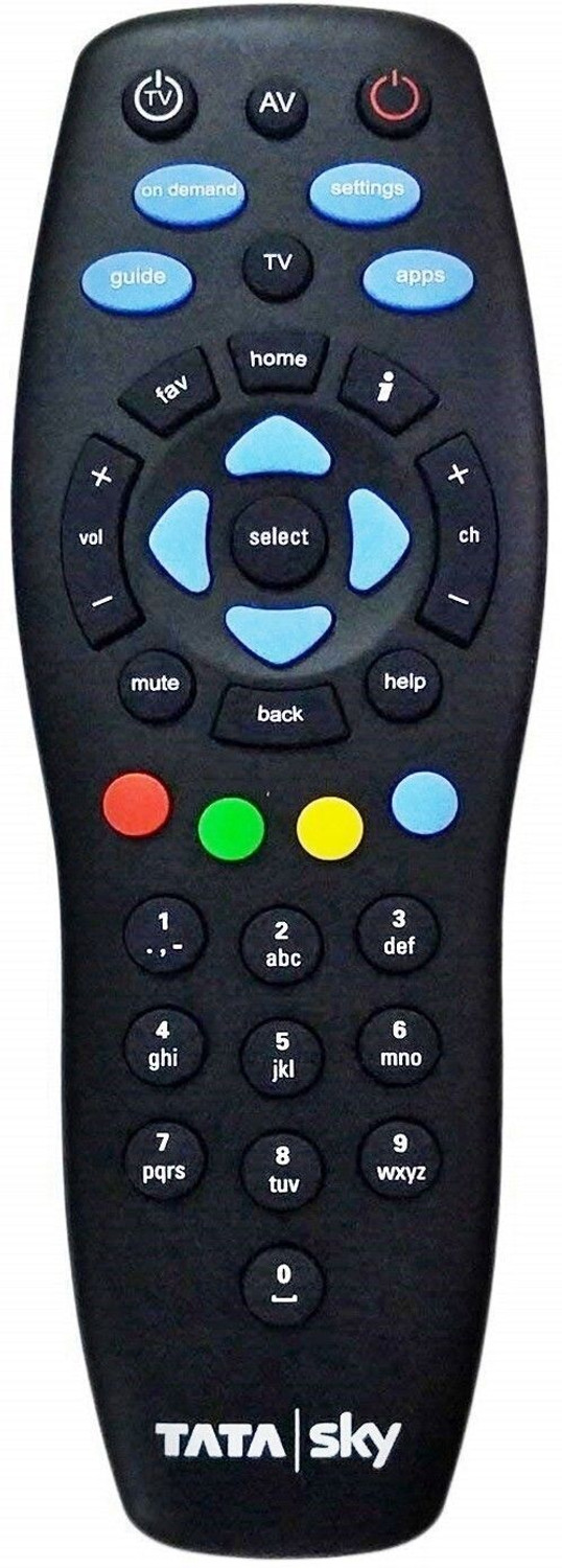 Tata Sky 100% Original Universal With User Manual &Amp; Warranty Card Tata Sky Hd+ Plus, Tata Sky Hd Remote Controller 1