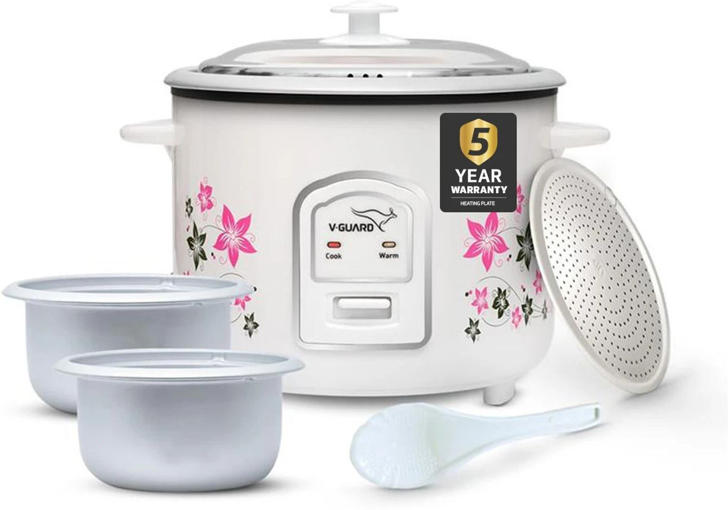 V-Guard Vrc 1.8C With 2 Pots Electric Rice Cooker 11