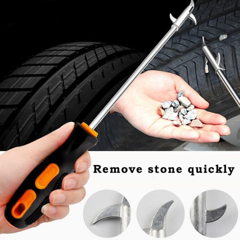 Omkarzone Trader Tire Groove Tool | Car Tire Clearing Stone Hook 3 L Wheel Tire Cleaner 9