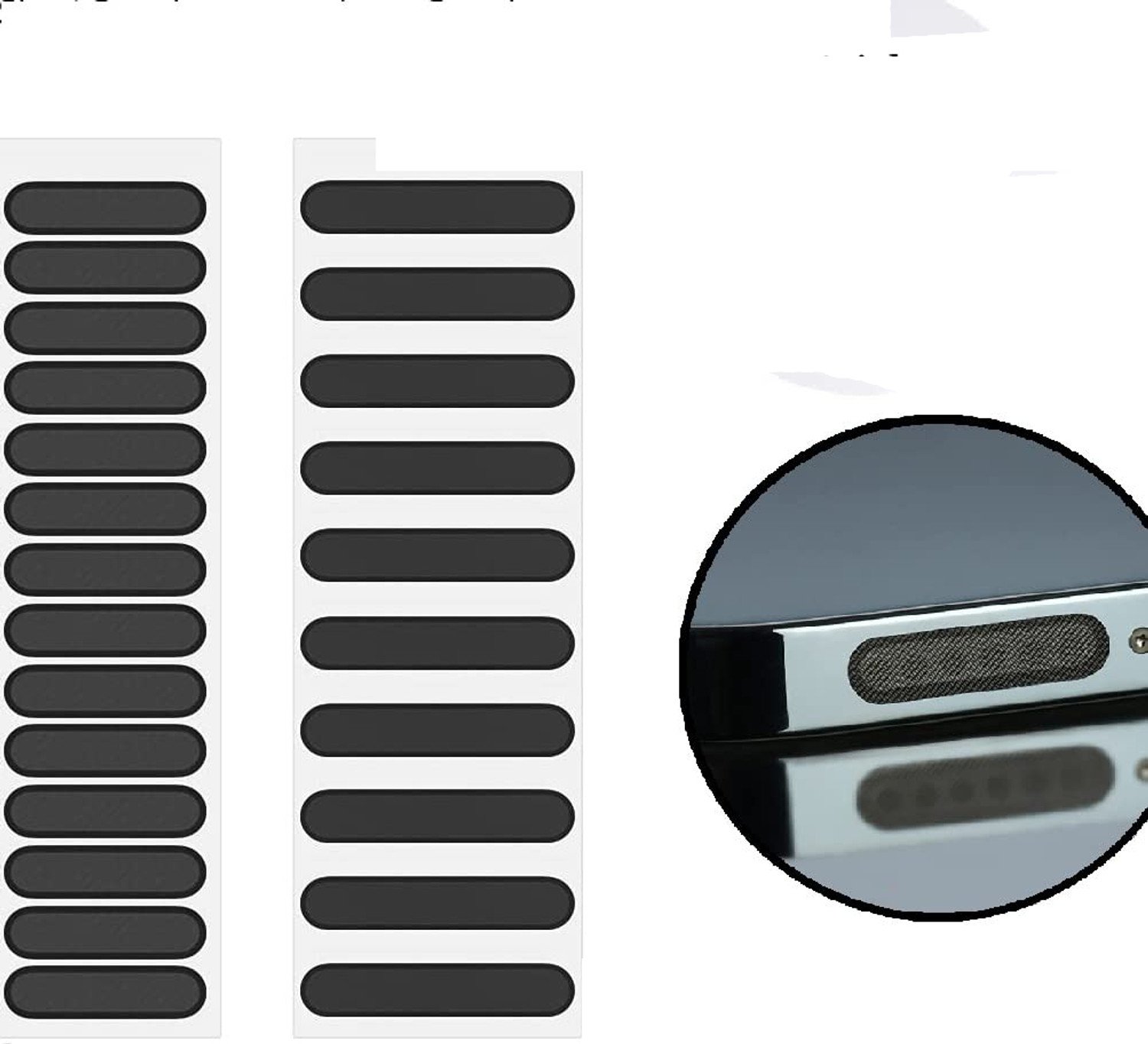Simway Speaker Protector For Android &Amp; Iphone (Long 10/Short 10 Pcs) Usb Black Anti-Dust Plug 1