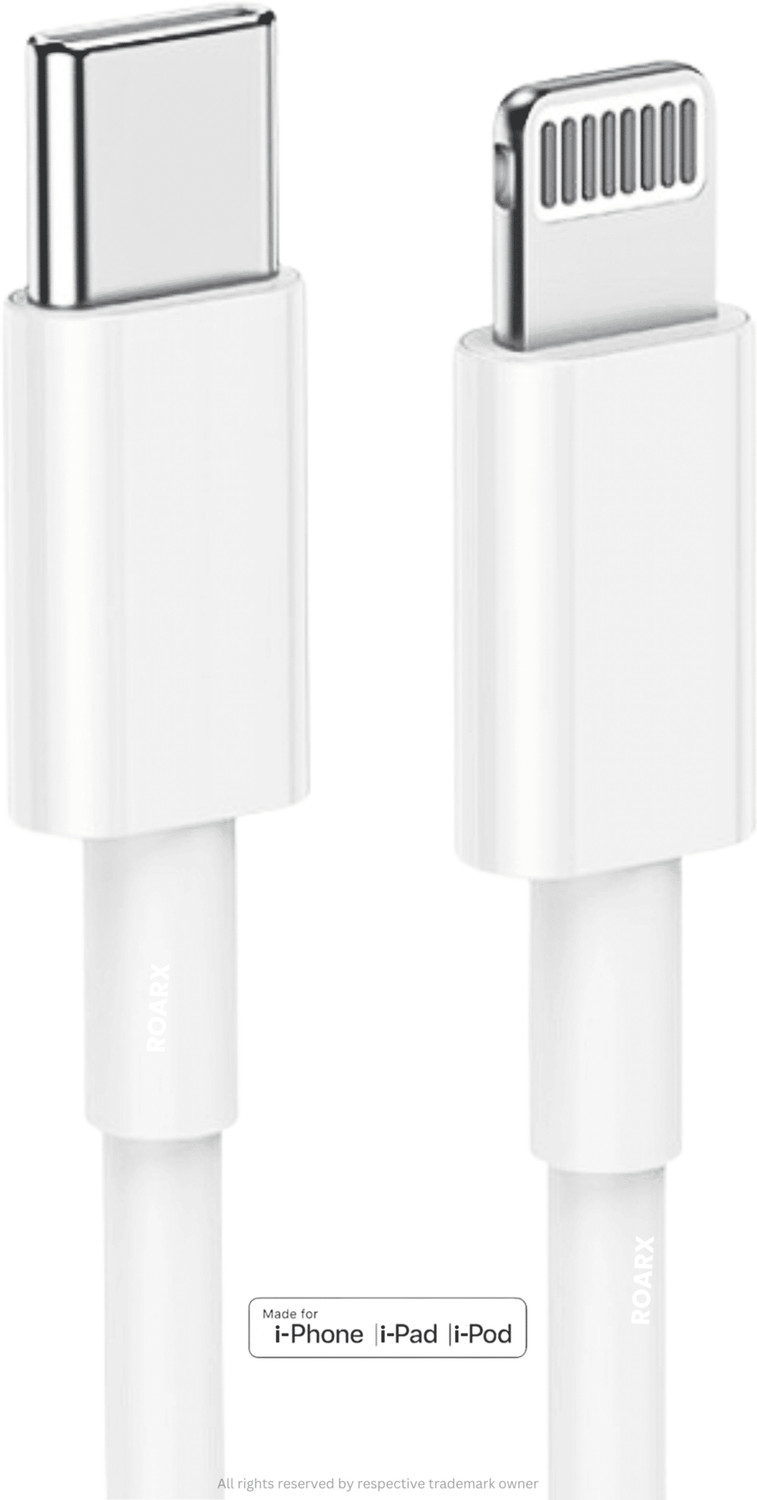 Roarx Lightning Cable 1 M Pvc 100% Original Fast Charge Usb Type C To Lightning Usb Cable 1 M Lightening Cable 1