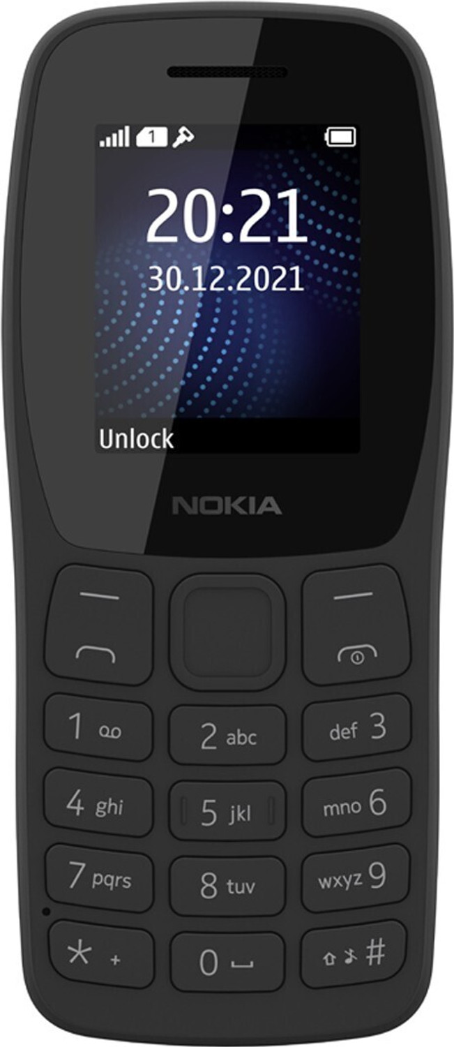 Nokia 105 Classic Single Sim Keypad Phone, Without Charger 1
