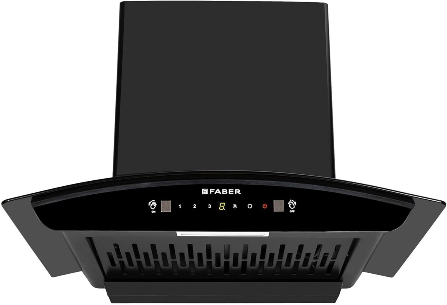 Faber Hood Sydney In Hc Sc Fl 60 1200 Cmh 60 Cm Curved Glass | Touch &Amp; Gesture Control | Autoclean| Powerful Suction |Filterless Technology| Low Noise Auto Clean Chimney 5