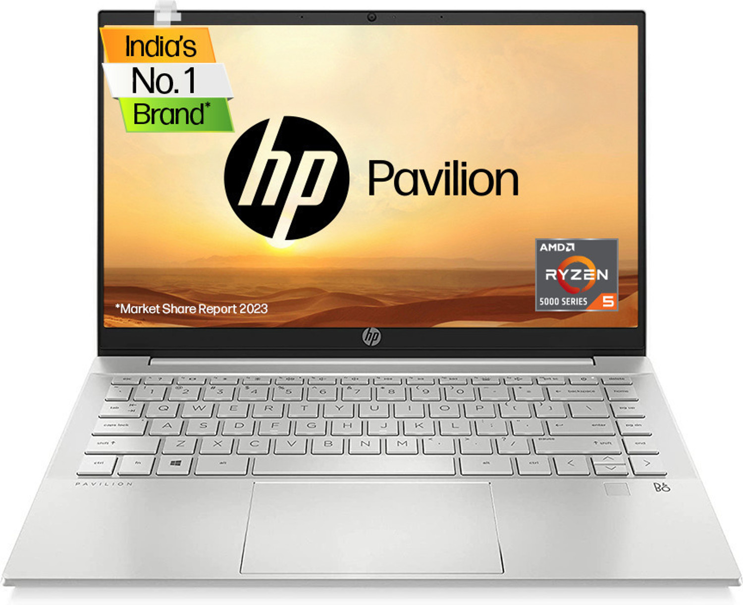 Hp Pavilion Amd Ryzen 5 Hexa Core 5625U - (16 Gb/512 Gb Ssd/Windows 11 Home) 14-Ec1005Au Thin And Light Laptop 1