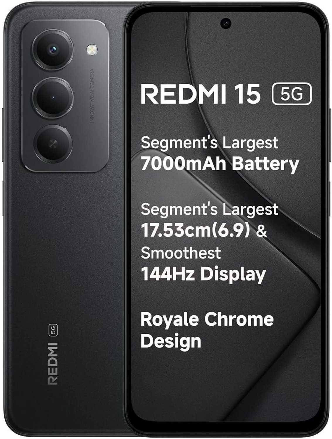 Redmi 15 5G (Midnight Black, 128 Gb) 1